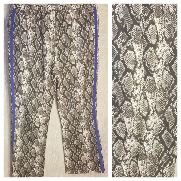 Wild Fable Snake Print Stripe Pants Sz M NWT - Picture 6 of 8